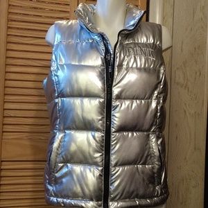 Pink (VS) Metallic Puffer Vest